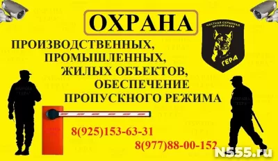 Услуги физической охраны объектов